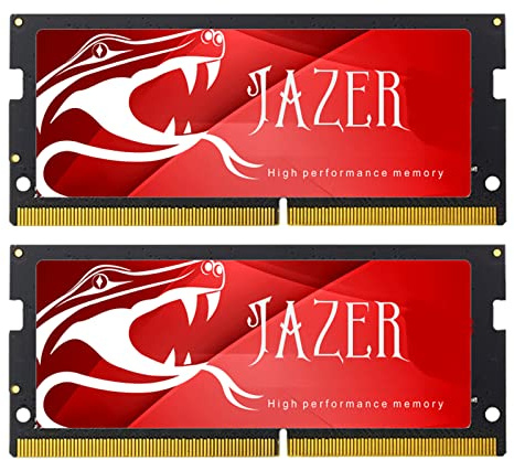 JAZER DDR4 RAM Memory 8GB(4GBX2) 2666MHZ (PC4 21300) 260-Pin CL19 1.2V SODIMM Laptop Memory Module （Black）