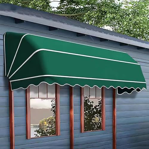 Adjustable Height Clamp Awning for Balcony Waterproof and Resistant No Drilling Required Hand Crank Operation Ideal for Terrace or Patio Aluminum Alloy Frame