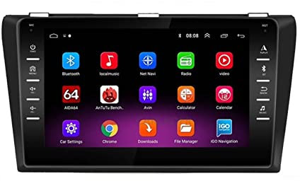 JINFOLI Android 9.0 Car DVD GPS Radio Stereo 1G 16G WIFI MAPPA gratuita Quad Core 2 Din Car Multimedia Player 3 2004-2013 Maxx Axela Impianto audio stereo per auto(10-12 1-16G Cam 8in)