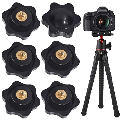 6 Pièces Ecrou M10,Écrou à Poignée étoile,Bouton de Serrage Etoile,Écrous Moletés à Filetage,Vis MoletéE Filetage Moleté Bouton De Serrage Pour les Mécaniques, L'industrie, Mobilier, Équipements