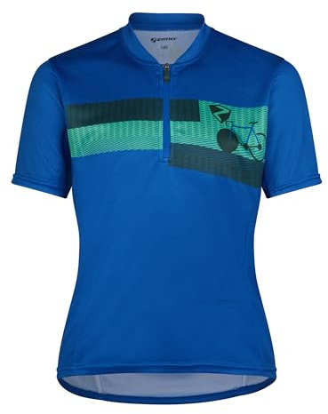 Ziener Kinder NESPI Fahrradtrikot/Radtrikot - Mountainbike|Rennrad - atmungsaktiv, schnelltrocknend, elastisch, ärmellos, Cobalt Blue, 140