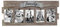 Stonebriar Cornice per collage, legno, metallo, marrone, 66 x 28 cm
