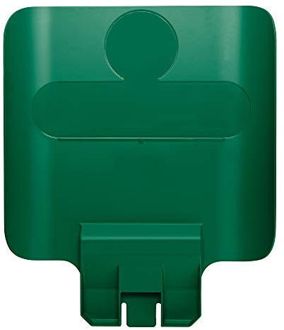 Rubbermaid Commercial Products Slim Jim Recycling Station Billboard Green 2007908