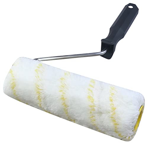 AERZETIX - C54494 - Rouleau manchon de peinture à poils longs - 180mm/Ø6mm - Manche en metal - pour mur plafond sol