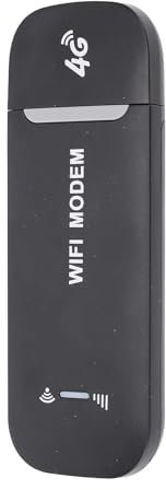 VBESTLIFE Enrutador 4G LTE USB WiFi Dongle & Mobile Hotspot, Módem Portátil con Ranura de Tarjeta SIM, 150Mbps, Soporte 8 Dispositivos, para Viajar (Black)