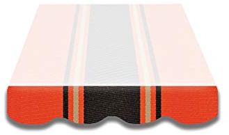 home Trends Markisen Volant Schabracke Markisenbespannung Ersatzstoffe Markisenstoffen Sonnenschutz Polyester fertig genäht mit Umrandung mehr Maß und Diverse Farben(SPD071, 4)
