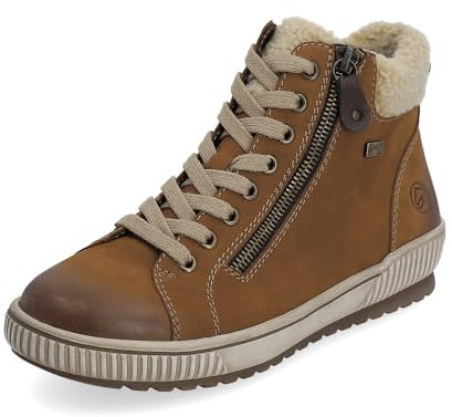 Remonte Women Lace-Up Shoes D0770, Ladies Comfort Shoes,Removable Insole,Water Repellent,remonteTEX,Comfort Width,Comfortable,Braun Kombi,40 EU / 6.5 UK