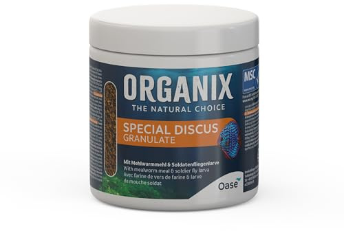 OASE ORGANIX Discus Special Granules 250 ml - Alimento para peces disco, para una alimentación sin estrés, diferente comportamiento de hundimiento