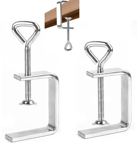 Pince C Set,2 pièces Serre-Joints C 50mm Pince Fixation Travail Bois C Robuste pour Serrage Bois Outil Réparation Automobile