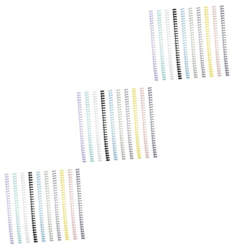 COHEALI 30 Stk Binde ring kunststoffringe schulzeug schreibwaren set Schreibwarenset Bindekreis Ringbuchmechaniken haushaltsbuch ringbuch Buchbinderbedarf kleiner Ringordner Plastik