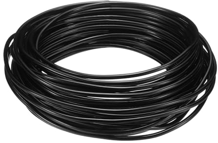 QUARKZMAN Filo Bonsai 2.5mm Calibro 33ft Lunghezza Filo di Alluminio Anodizzato Flessibile per Attrezzi Bonsai, Alberi, Giardino, Orticoltura, Paesaggistica, Piantagione, Nero