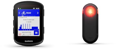 Garmin Edge 840 Solar, Solar-charging GPS Cycling Computer with Touchscreen and Buttons, Targeted Adaptive Coaching, Advanced Navigation and Garmin Varia RTL515 Radar Tail light (010-02376-00)