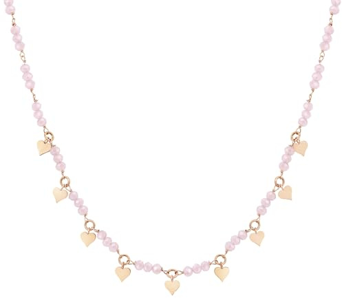 Nomination® - Collana Donna Charm Cuore, Collezione Mon Amour in Argento 925, Acciaio e Cristalli, Finitura Oro Rosa, Lunghezza Regolabile 38-42 cm, Elegante, Regalo Donna, Confezione Originale