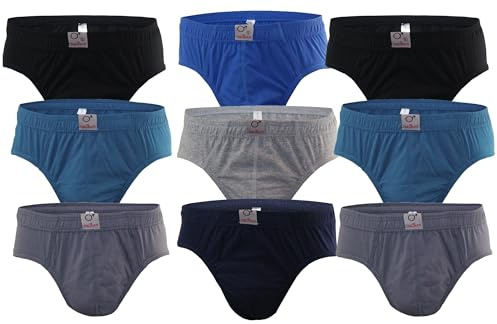 BestSale247 3-pack, 6-pack, 12-pack herrtrosor, kalsonger, finribbad trosa, underkläder av 100 % bomull