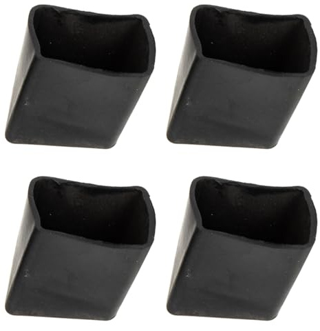 PartyKindom 4 patas de goma antideslizantes para escalera, almohadillas protectoras para pie de escalera