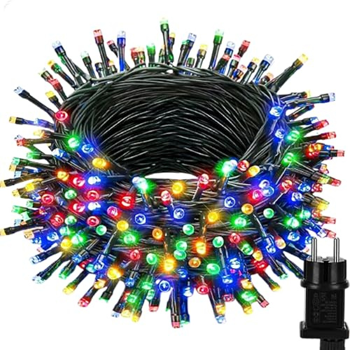 FREMON Guirnalda Luces Exterior, 11 Modos 20M 200LEDs Luz Navidad, IP44 Impermeable Multicolor Luces Arbol con Enchufe, Fairy Lights para Decoración Boda, Fiesta, Jardín, Casa, Balcon