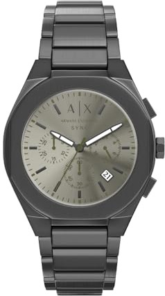 Armani Exchange Herren 42MM Gunmetal Edelstahl Uhr, AX4296