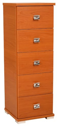 LIBEROSHOPPING.eu - LA TUA CASA IN UN CLIK Mobile cassettiera piccola legno 5 cassetti multifunzione (Ciliegio)