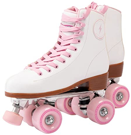 Flamingueo Rollschuhe - Roller Skates, Rollschuhe Damen, Räder 80A, Roller Erwachsene, Rollerskates Damen, Rollschuhe Herren, Größe 39 EU
