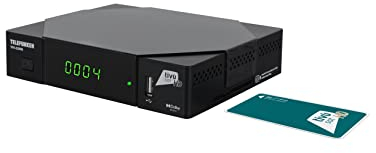 MK-Digital Telefunken TKF-S2000 Full HD DVB-S2 Sat Receiver mit aktiver Tivusat HD Karte