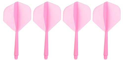 PATIKIL Dardo Eje y Vuelos, 4 Paquete Ligero Dardo Vuelos Juego, Rosa