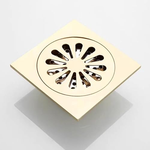 imiiHO 002 gebürsteter Bodenabtropfer, Kupfermaterial, interner Edelstahlfilter, Boden ist poliert