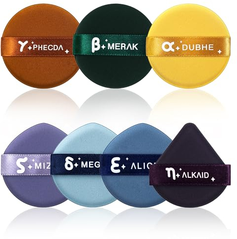 7 Stück Make-up Schwämmchen Make-up Schwamm Waschbar Puderquaste ultraweicher Schwamm für Foundation Waschbar Beauty Blender Weich Powder Puff Große Wiederverwendbar Makeup Sponge