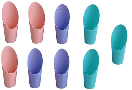 CAXUSD Palas De Plástico para Macetas y Plantas Suculentas 9 Piezas para Jardinería, Herramienta Pequeña para Bonsáis y Trasplante, Color Aleatorio, Práctica para Plantar y Rellenar Tierra