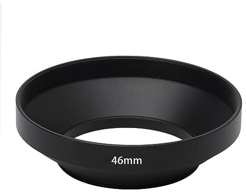 Parasol de objetivo de metal gran angular de 39 mm, 40,5 mm, 43 mm, 46 mm, 49 mm, 52 mm, 55 mm, 58 mm, 62 mm, 72 mm, 77 mm, 82 mm, para protector de lente