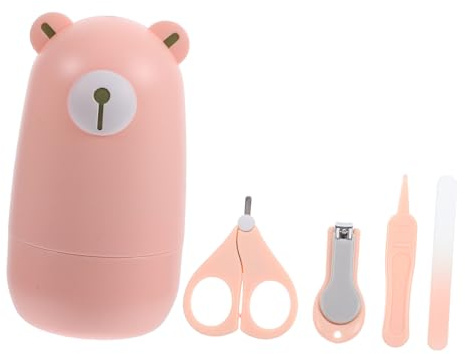 UTHCLO Cortaúñas para Bebés con Tijeras de Diseño Seguro Compacto y Cabezal Corto para Protección Infantil para Cuidado y Higiene de Recién Nacidos y Pequeños