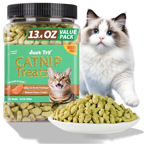 Just Try Catnip Treats, Digestive Support, Dental Care 380g
