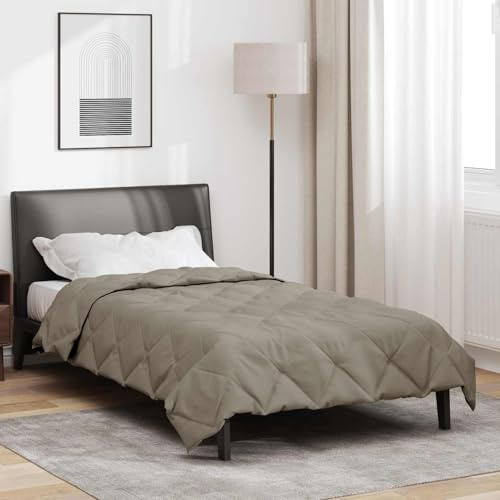 Piumino per tutto l'anno, in microfibra, 155 x 220 cm, imbottitura leggera in poliestere, traspirante e anallergico, antipiega, ideale come coperta estiva e coperta invernale per chi soffre di