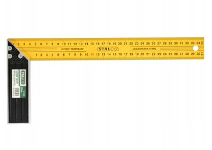 Stalco - Squadra da falegname, in acciaio, 350 mm