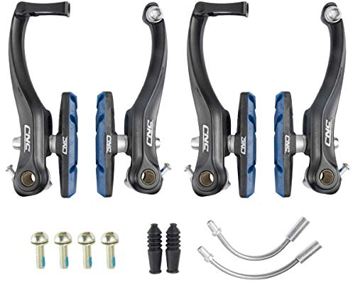 Chooee Fahrrad V Bremse,Aluminium V-Brake Bremsen Set Schwarz/Blau