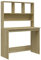vidaXL Escritorio con estantes contrachapada Roble Sonoma 102x45x148cm