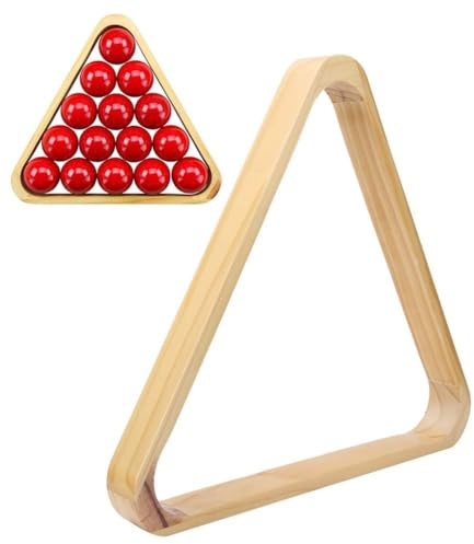 Agatige Cadre De Billard, Cadre De Losange Triangulaire De Billard Professionnel en Bois Épaissir la Table De Billard Triangle Billard Boules De Billard Rack Accessoires De Sport(British)