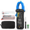 Digital Clamp Meter TRMS 6000 Counts Multimeter, WapoRich Ammeter Voltmeter Tester with Auto Range NCV Measures AC DC Voltage Current Resistance Continuity Capacitance Diodes Temp Frequency RQ-7200D