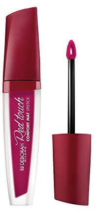 Deborah Milano - Red Touch Lipstick Flüssiger Lippenstift, matt, Nr. 16 Very Cherry Intensive Farbe und kein Transfer, für weiche und samtige Lippen, 4,5 g