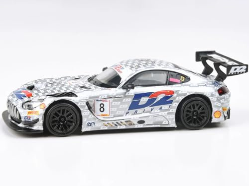 AMG GT3 Evo #8 Mikael Grenier - Ian Loggie - Morgan Tillbrook D2 Privat mit RAM Racing Gulf 12 Stunden (2022) 1/64 Druckguss Modellauto von Paragon Models PA-55357