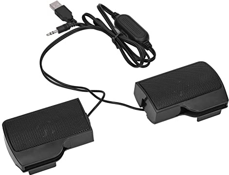 Qcwwy Altavoces para Ordenador Portátil, Sonido, Alimentación USB, Barra de Sonido con Monitor con Cable para Tabletas Portátiles, Televisores, Paquete de 2