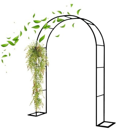 Metal Garden Arch Trellis for Climbing Plants - Ideal for Roses, Wedding Decorations, and Events - Enhance Your Pavilion, Lawn, or Courtyard with this Elegant Structure