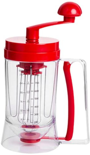 Manual Pancake Machine - 900 ml Pancake Dough Dispenser with Stirring Function for the Grill Plate, Pancake Pourer, Dough Separator Dispenser for Pancakes, Waffles, Cakes, Hand-Held Baking Tools