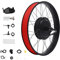 SanBouSi 20 Zoll Fat-Bike Fatbike Umbausatz E-Bike Bürstenloser Vorderrad Motor Kit mit LCD Display Scheibenbremse 48V 1000W