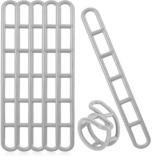 12 unidades de elementos tensores de plástico, 6 agujeros, tensor de cuerda para camping, tensor de lonas, tienda de campaña, escalera de toldo, escalera tensora de goma para tiendas de campaña