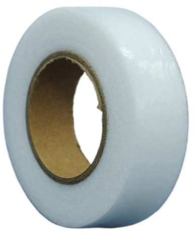 Hitburu Cinta Textil Para Dobladillos | Cinta de Tela Adhesiva Rollo Doble Cara - Parche de Lino Resistente Adhesivo Termoadhesivo para Arreglos Rápidos de Ropa en Bodas y Viaje