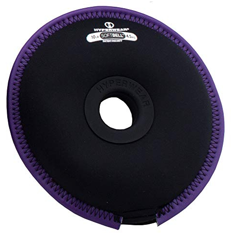 Hyperwear SoftBell Soft hantelskivor 4,5 kg lila | för individuella handvikter och för SoftBell-system för justerbara hantlar, mjuk kettlebell, mjuk skivstång | vikter för övningar