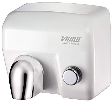 HDcasa Asciugamani Antivandalo in Acciaio con Bocchettone e Pulsante MOD. Ariel BP