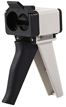 Pistola de calafateo dental, pl¨¢stico Impresi¨®n dental Universal 1: 1/2: 1 Cartucho Dispensador de mezcla Entrega Pistola de calafateo 50ml y negro