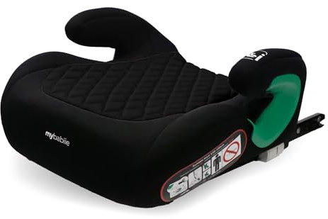 My Babiie iSize Quilted Black Isofix Booster Car Seat