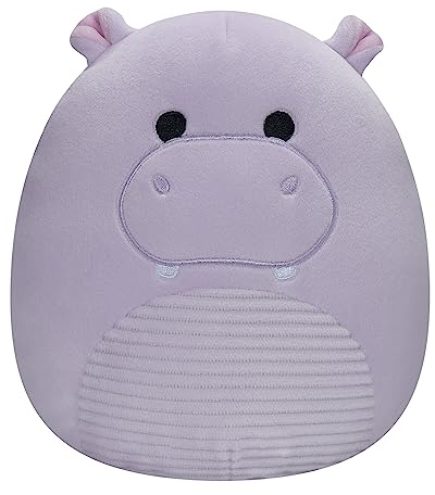 Squishmallows SQCR02376 - Hanna das lila Nilpferd 19 cm, offizielles Kelly Toys Plüsch, superweiches Kuscheltier
